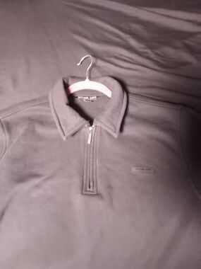 Michael Kors Collection Men's Black Mock Neck Half-Zip Pullover